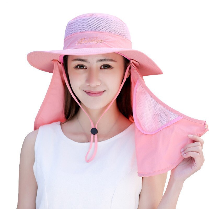 여성용 여름 모자, 자외선 차단 야외 태양 모자, 차 따기, 등산, 여성 및 남성용 승마 낚시 모자